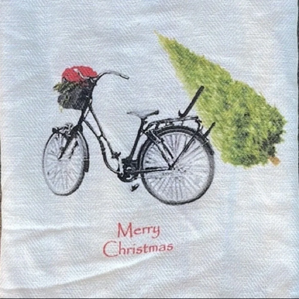 Anthropologie-Bike Merry Xmas Guest Towel